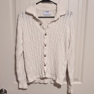 Old Navy Women's Light Beige Cable Knit Cardigan